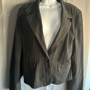 Striped Black Blazer